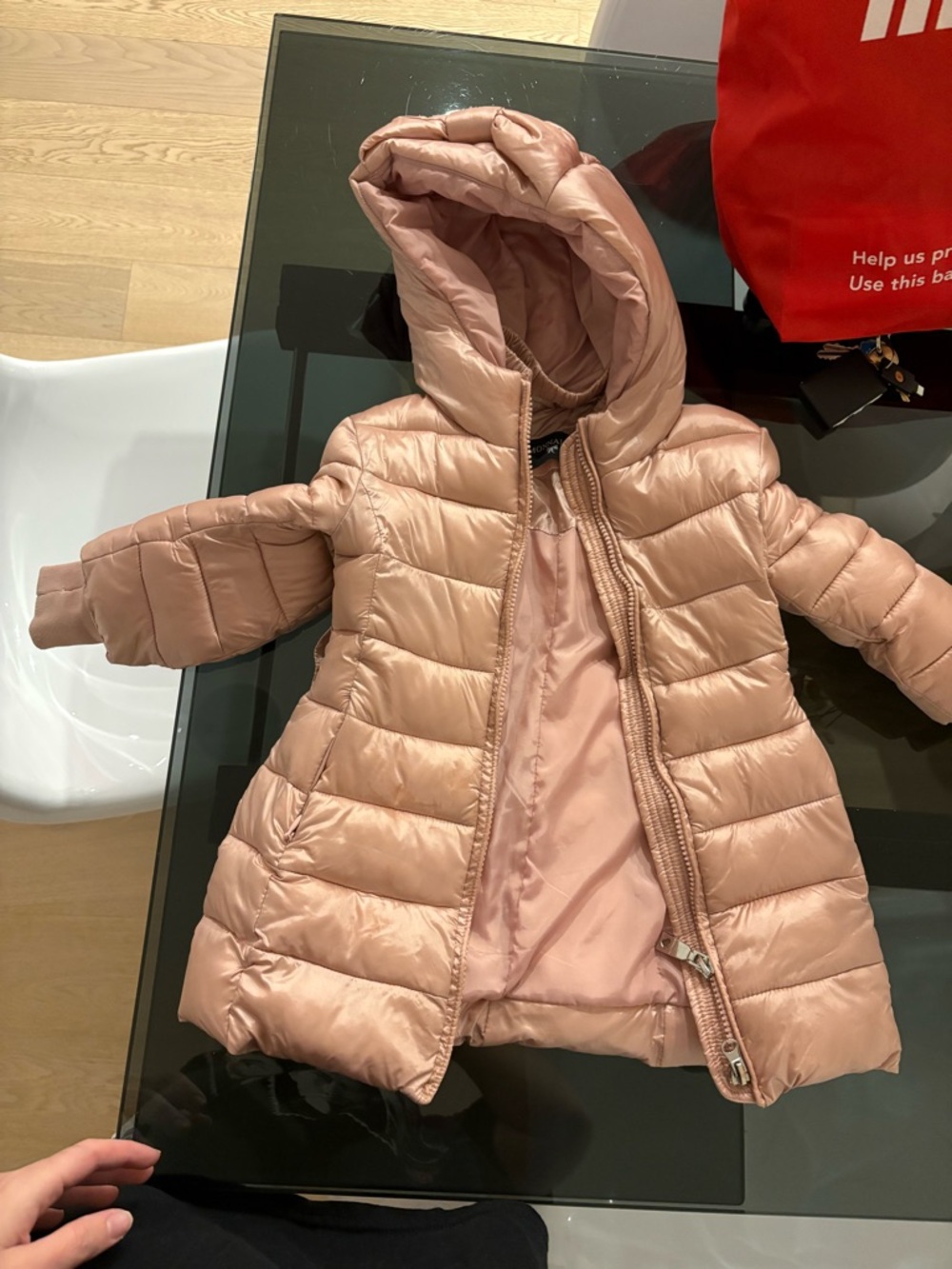 MonnaLisa Soft Blush Pink Quilted Jacket